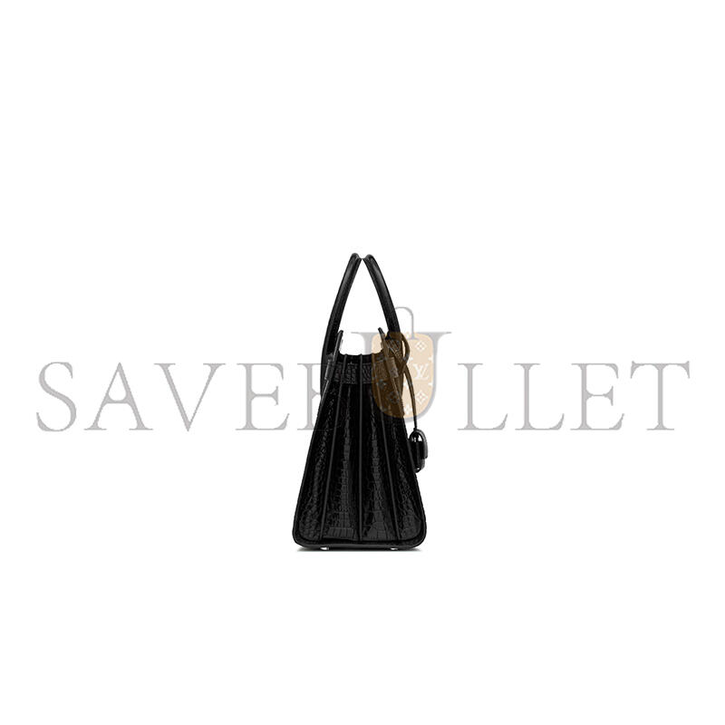 YSL SAC DE JOUR IN CROCODILE-EMBOSSED LEATHER SMALL 378299DND1N1000 (32*25.5*15.5cm)